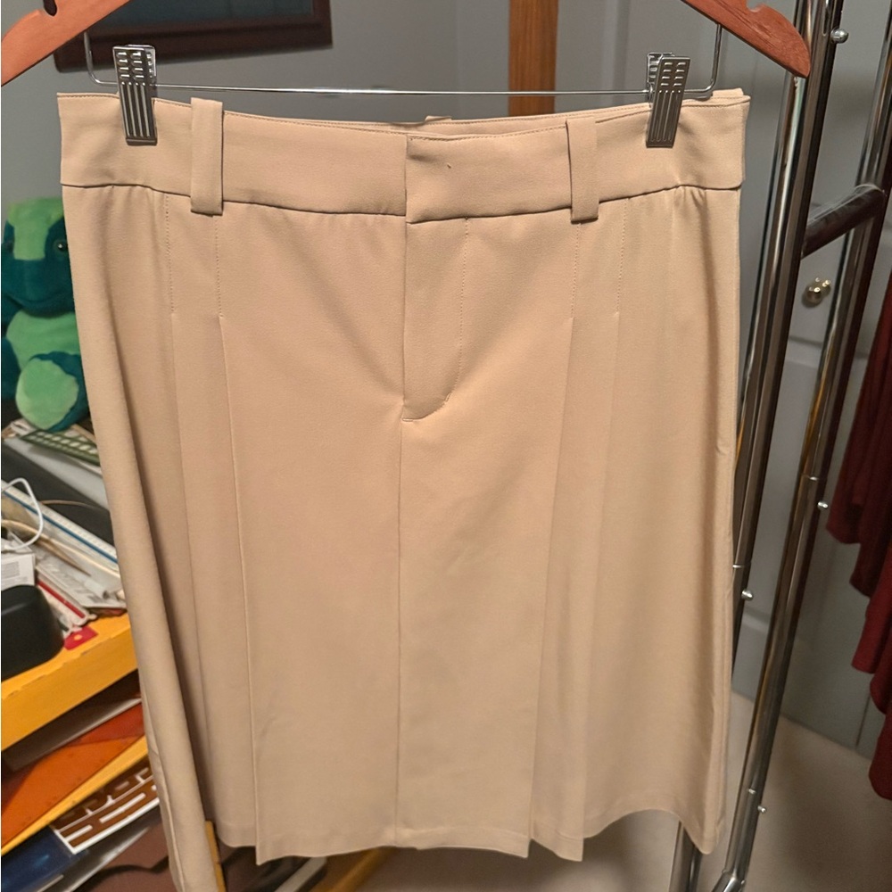 Sunday Best Beige Pencil Skirt